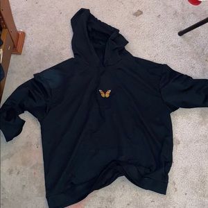 Butterfly Embroidered Hoodie